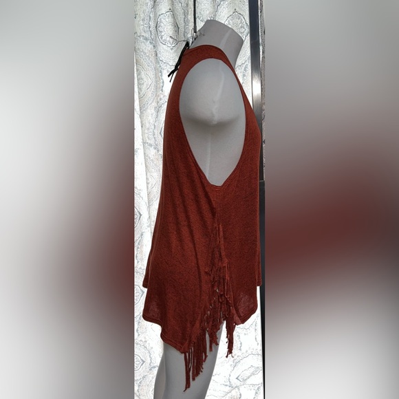 I Jeans by Buffalo Jeans Top with fringe on side for Women size XL [E-3] - Picture 3 of 7